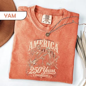Comfort Colors® America 250 Years Shirt, 1776-2026 Patriotic Tee, Semiquincentennial T-Shirt, Vintage USA Heritage Shirt, President Tees image 5