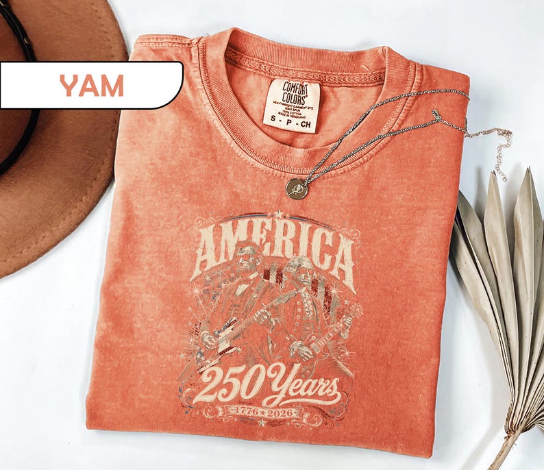 Comfort Colors® America 250 Years Shirt, 1776-2026 Patriotic Tee, Semiquincentennial T-Shirt, Vintage USA Heritage Shirt, President Tees image 5