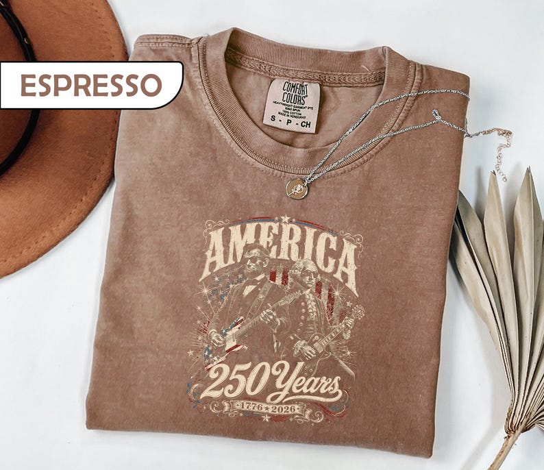 Comfort Colors® America 250 Years Shirt, 1776-2026 Patriotic Tee, Semiquincentennial T-Shirt, Vintage USA Heritage Shirt, President Tees image 3