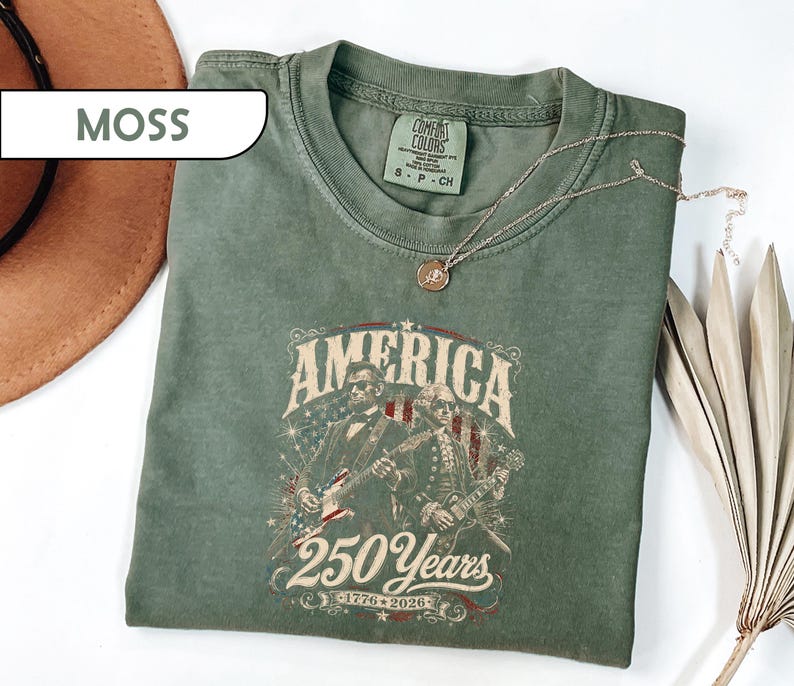 Comfort Colors® America 250 Years Shirt, 1776-2026 Patriotic Tee, Semiquincentennial T-Shirt, Vintage USA Heritage Shirt, President Tees image 4