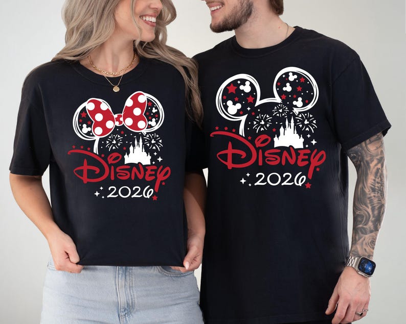 Disney 2026 Shirt, Disney Vacation 2026 T-Shirt, Family Matching Disney Tee, Disney Cruise 2026 Sweatshirt, Disney World Crewneck Top Bild 1