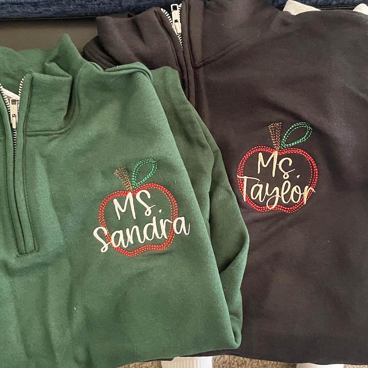 Personalized Teacher Sweatshirt | Teacher Quarter Zip Pullover | Teacher Gifts Personalized | Back to School | Teacher Appreciation Gifts - Etsy