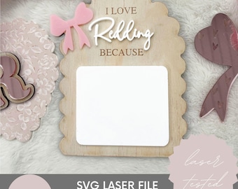 I Love You Because SVG, Valentine's Day SVG, I Love You Because Dry Erase Board Laser File, Valentine Laser File, Valentine's Basket Stuffer