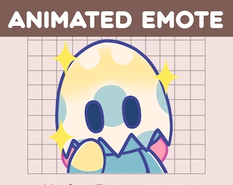 Emote animado de Sonic Chao: lindo emoticono animado de transmisión en Twitch y Discord, emoticonos de Sonic the Hedgehog, lindo huevo chao, destellos felices