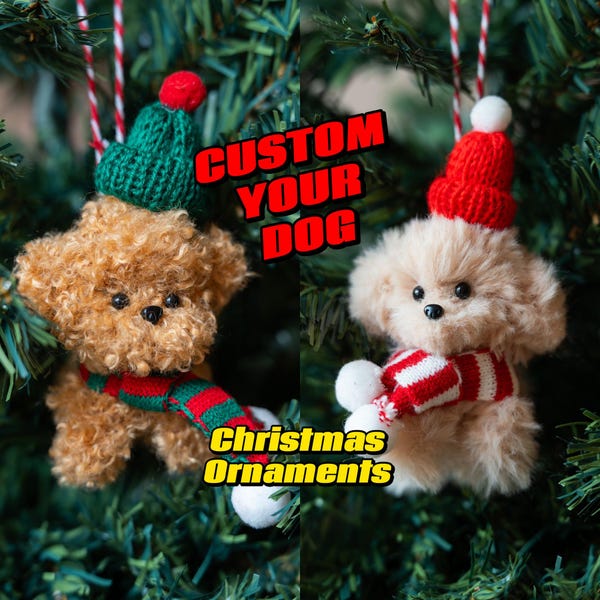 Custom Dog Christmas Ornament, Custom Your Dog, Home Decor, Dog Memorial Gifts, Gifts For Dog Cat Lovers, Gifts For Her, Christmas Gifts