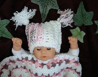 INSTANT DOWNLOAD Crochet Pattern PDF 100- Super Easy Crochet Hat-  Newborn baby to adult, beginner level,