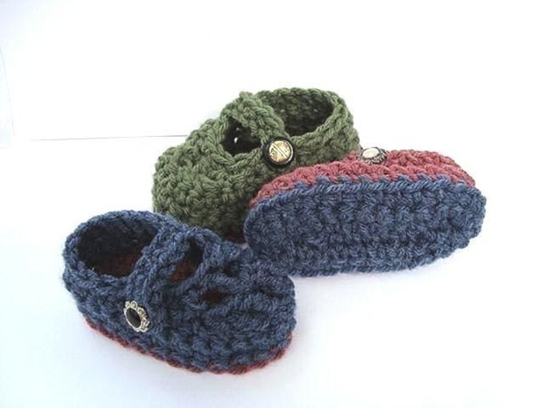 INSTANT DOWNLOAD Crochet Pattern PDF 67 Baby Booties Baby's First Shoes image 3