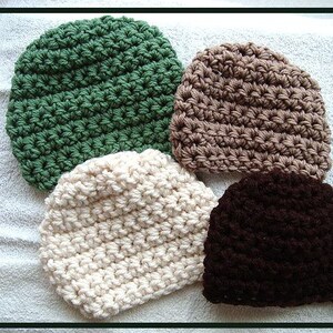 INSTANT DOWNLOAD Crochet Pattern PDF 238, Ashton Basic Chunky unisex beanie, all sizes baby to adult, men, women, children image 5