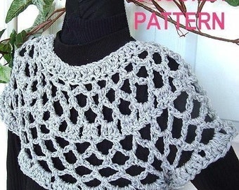 INSTANT DOWNLOAD Crochet Pattern PDF. 146- Easiest Shrug Pattern Ever- make it any size-Beginner Level