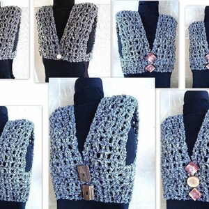 INSTANT DOWNLOAD Crochet Pattern PDF 132. One hour One Skein Beginner Level Shrug make it any size, any length children to adult size image 4