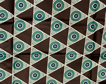 Green, Black, White and Blue Stunning Fabric for Pillows, Bags, Jackets and More