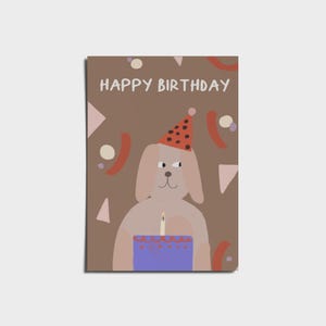 Hund, Geburtstag, Birthday, Happy Birthday, Alles Gute, Geburtstagskarte, Grußkarte, dog