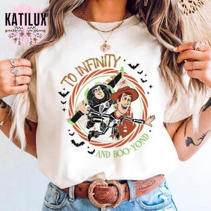 Retro Disney Toy Story Halloween To Infinity and Boo-yond Shirt, Disney Buzz Lightyear And Woody Mummy Tee, Halloween 2025 Shirt
