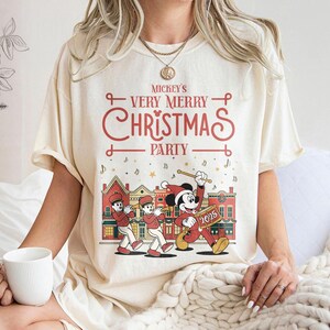 Mickey&#39;s Very Merry Christmas Party 2025 Shirt, Disney Santa Mickey And Minnie Custom Tee, Disneyland Vacation Family Matching Trip Gift