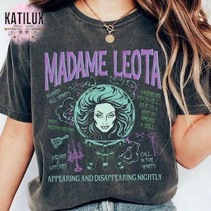 Retro The Haunted Mansion Shirt, Hitchhiking Ghosts Leota Disney Halloween Tee, Disney Halloween T-shirt, Halloween Matching Family Shirt