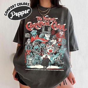 The Muppet Christmas Carol T-shirt - Kermit the Frog Gonzo Piggy Tee - Light the lamp, not the rat Shirt, Holiday Christmas Movie Shirt