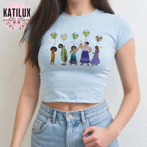 Retro Encanto Mickey Balloon Shirt, Encanto Madrigal Family Shirt, Encanto Characters Group Shirt, Disneyland Girls Trip