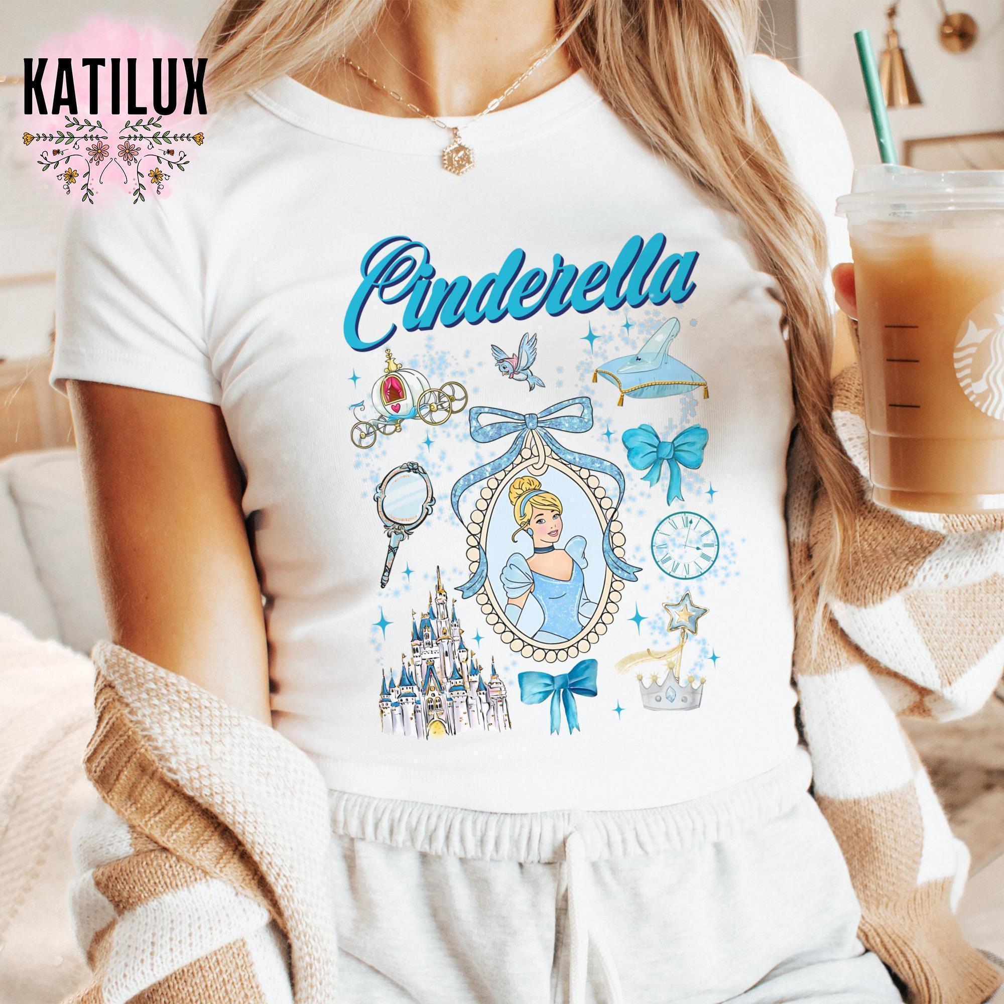 Cinderella Coquette Disney Princess Shirt, Cinderella Shirt, Disney Princess Shirt, Disney Girl Trip Shirt, Baby Tee Crop Top