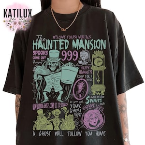 Retro The Haunted Mansion Shirt, Hitchhiking Ghosts Leota Disney Halloween Tee, Disney Halloween T-shirt, Halloween Matching Family Shirt