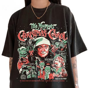 The Muppet Christmas Carol T-shirt - Kermit the Frog Gonzo Piggy Tee - Light the lamp, not the rat Shirt, Holiday Christmas Movie Shirt