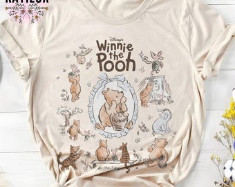 Coquette Bow Winnie The Pooh Shirt, Pooh And Friends T-shirt, Disney Pooh Tee, Pooh Bear And Co Tee, Disneyland 2025 Trip