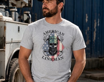 American Lineman-T-shirt: zacht katoenen T-shirt