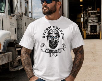 Camiseta Storm Soldier Lineman – Regalo para trabajadores de líneas eléctricas