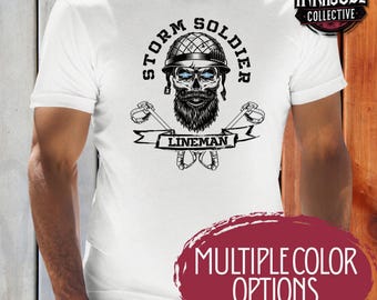 Storm Soldat Lineman T-Shirt - Power Linie Arbeiter Geschenk