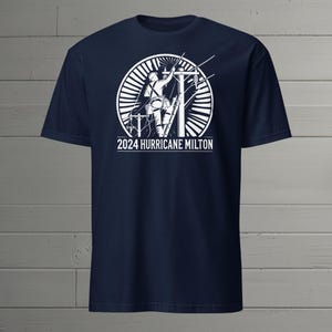 2024 Hurricane Milton Lineman T-Shirt - Unisex Softstyle Tee - Hurricane Relief