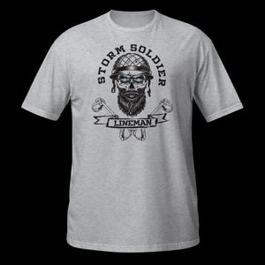 T-shirt Storm Soldier Lineman – Cadeau hoogspanningskabel Sport Grey