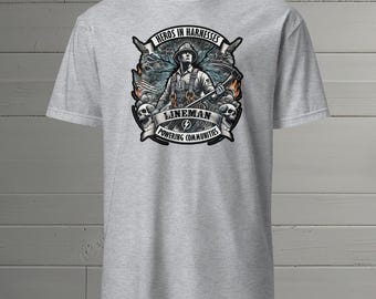 Lineman T-Shirt - Unisex Softstyle T-Shirt für Linemen & Energiearbeiter