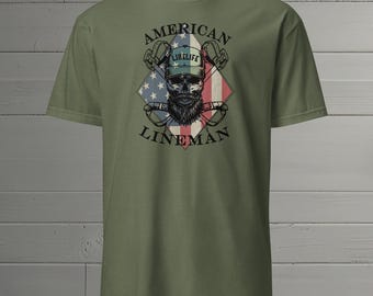 American Lineman T-Shirt: Softstyle Baumwoll T-Shirt