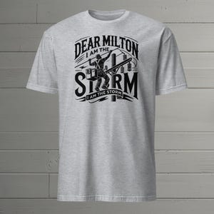 2024 Hurricane Milton Lineman Tee - &quot;I Am the Storm&quot; Unisex Softstyle T-Shirt for Hurricane Relief