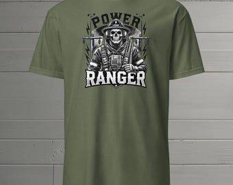 Lineman Power Ranger T-Shirt: Unisex Lineman Geschenk