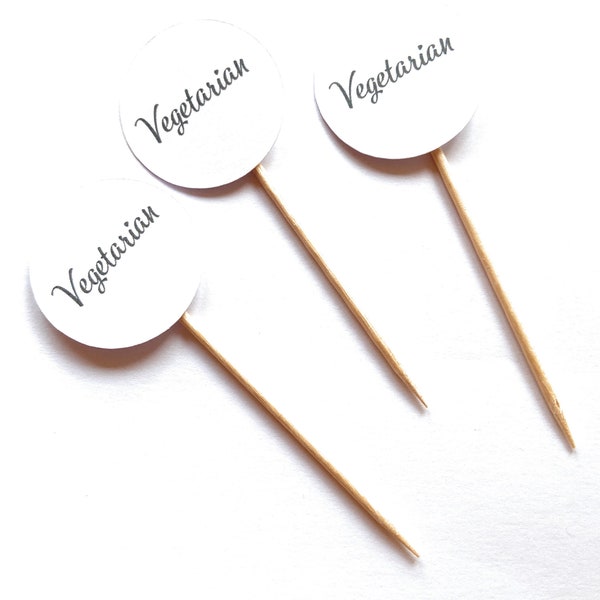 Food allergy cupcake toppers, food label stick, food intolerance flag, Vegan, gluten free, dairy free, nut free, buffet food allergy sign