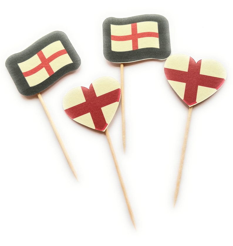 12 Jubilee Cake Decorations, 2022 Queens Jubilee Cupcake Toppers, UK