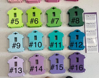 Badge Reel Display Cards with Care Stickers (Set of 50) card badge holder display card badge reel card