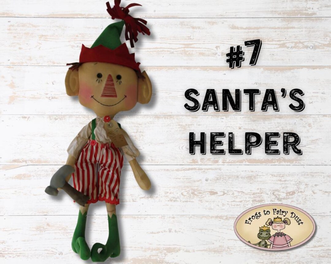 Primitive Raggedy Ann Elf E-pattern: Prim Christmas Rag Doll (digital ...