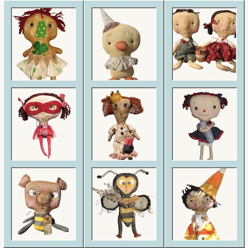 Mega Doll Pattern Pack: 51 Raggedy Ann & Whimsical Designs (PDF Pattern ...