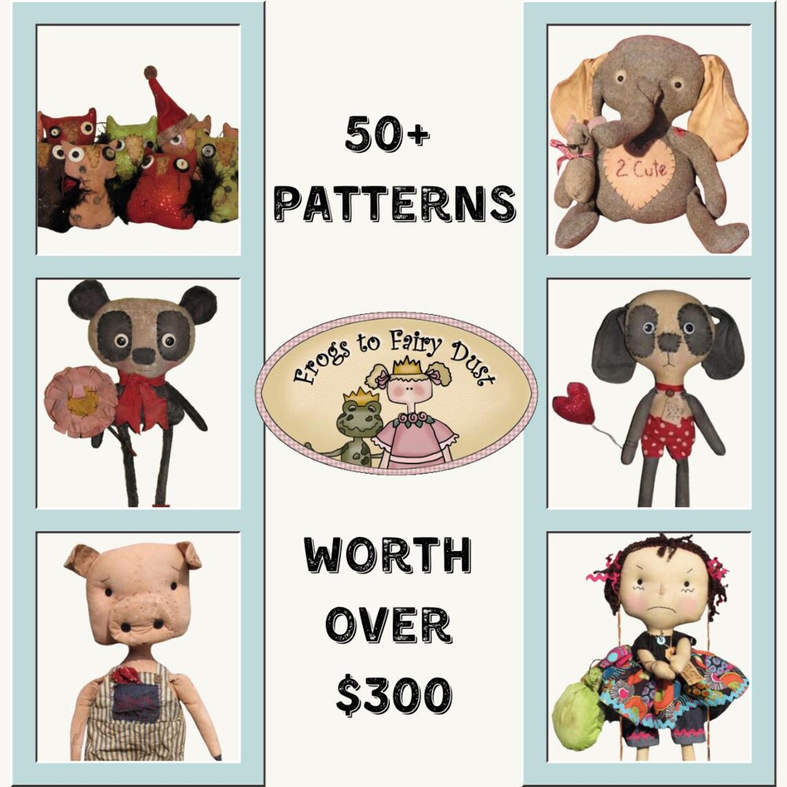 Mega Doll Pattern Pack: 51 Raggedy Ann & Whimsical Designs (PDF Pattern ...