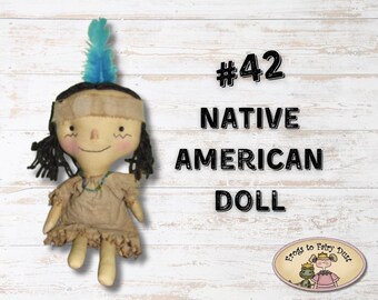 Native American Rag Doll Sewing Pattern: Thanksgiving Decor (digital E ...
