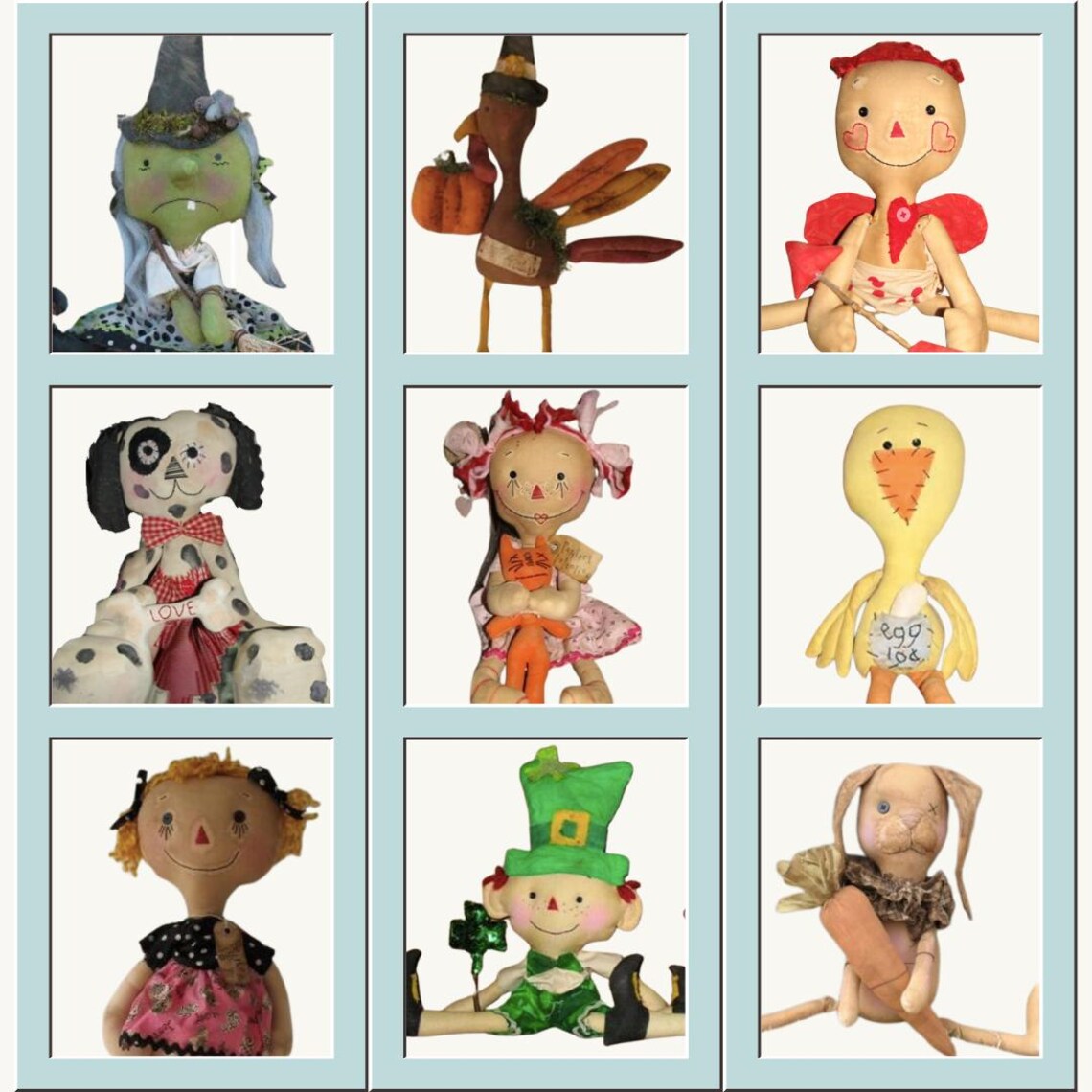 Mega Doll Pattern Pack: 51 Raggedy Ann & Whimsical Designs (PDF Pattern ...