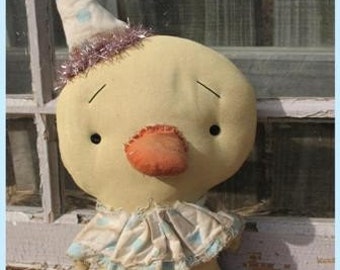 Primitive Dippy the Duck - Cubby Tuck Doll - E-Pattern