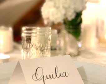 Marque-places pour calligraphie et lettres manuscrites