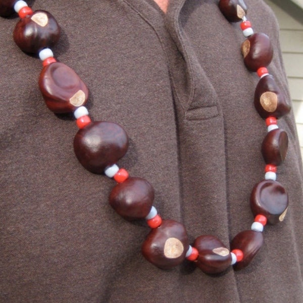 Buckeye necklace made in Ohio