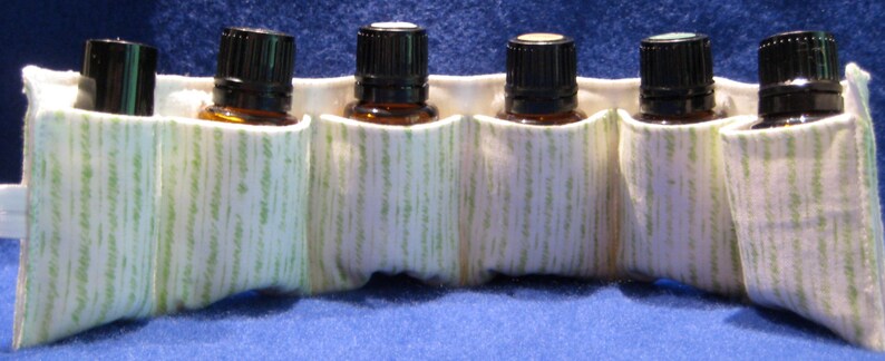 doTerra take along, green stripes, 7-pack take along essential oils holder image 4