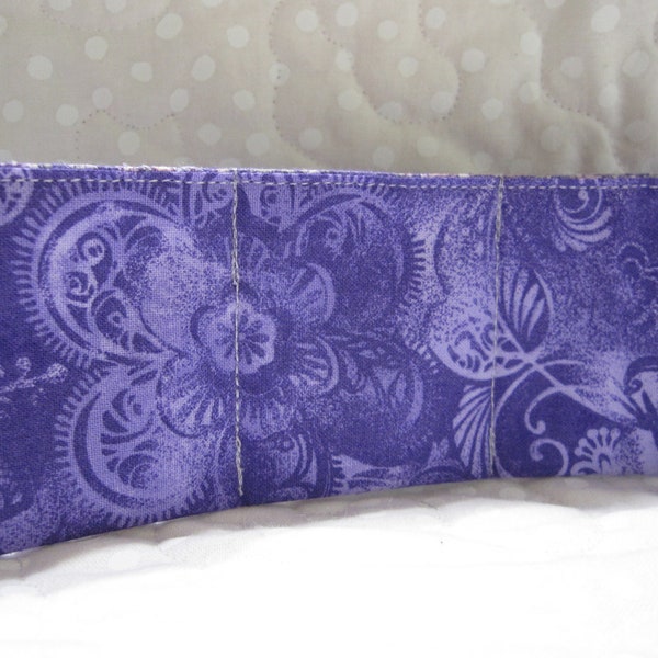 Purple paisley essential oil pouch holds 7 plus mister, doterra essential oils, young living essential oils, take along pouch