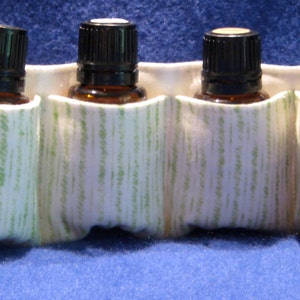 doTerra take along, green stripes, 6-pack take along essential oils holder