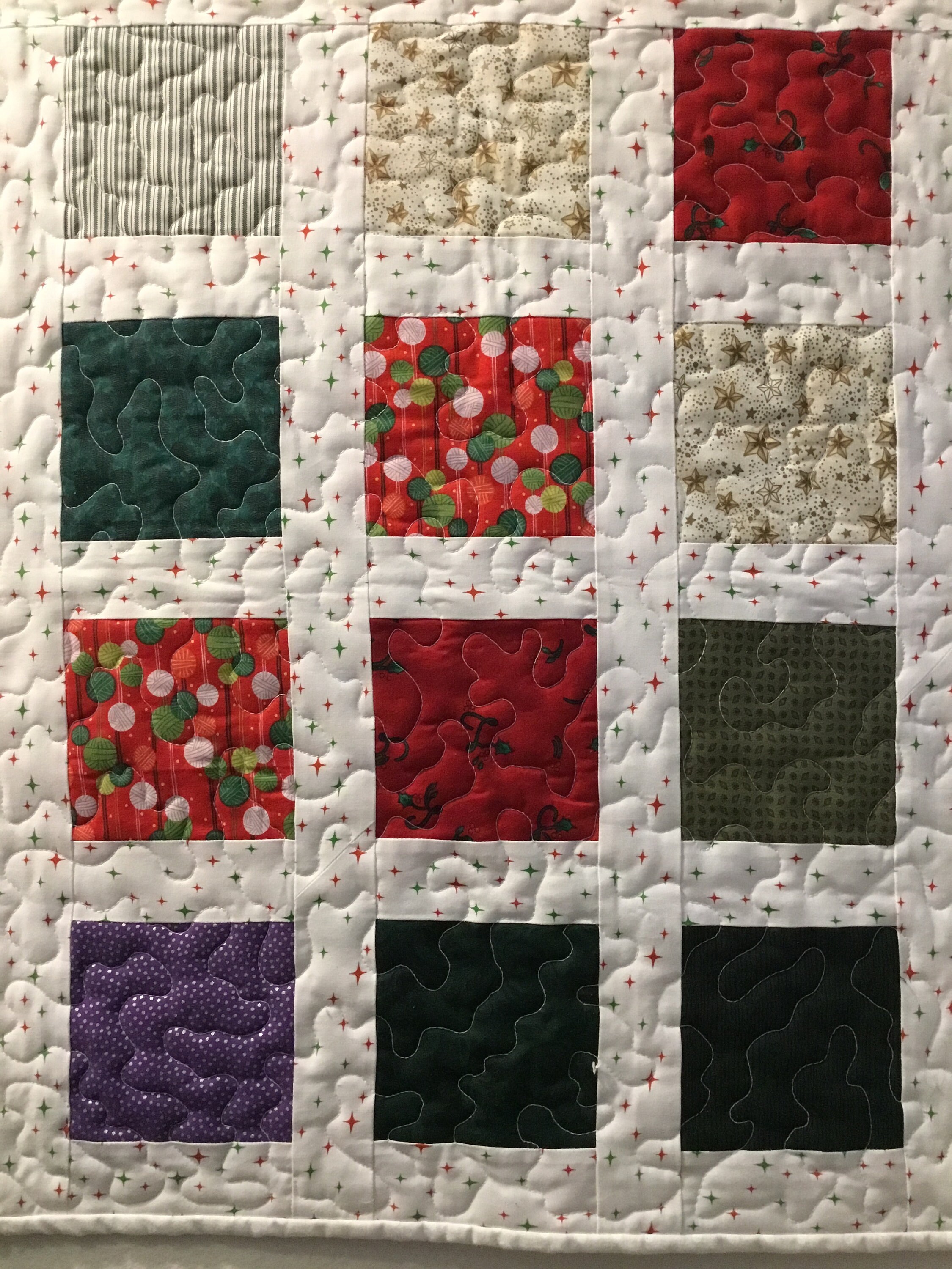 Christmas doll quilt,doll blanket, american doll, 16”,18” or 20”doll, pretend play handmade quilt