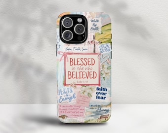Christian iPhone Case | Watercolor Bible Verse Phone Cover